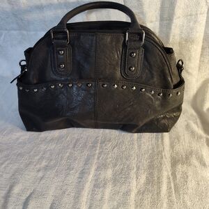 Black Studded Women's Handbag